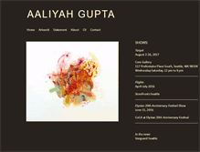 Tablet Screenshot of aaliyahgupta.net